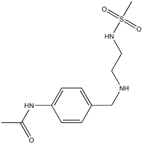 N-(4-{[(2-methanesulfonamidoethyl)amino]methyl}phenyl)acetamide 结构式