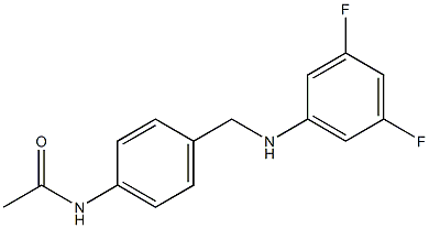 N-(4-{[(3,5-difluorophenyl)amino]methyl}phenyl)acetamide Structure