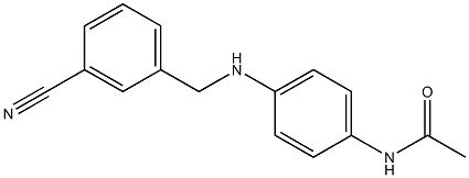 N-(4-{[(3-cyanophenyl)methyl]amino}phenyl)acetamide Struktur