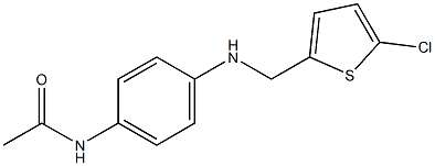 N-(4-{[(5-chlorothiophen-2-yl)methyl]amino}phenyl)acetamide Structure