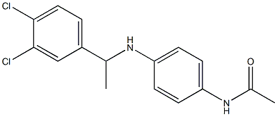 N-(4-{[1-(3,4-dichlorophenyl)ethyl]amino}phenyl)acetamide