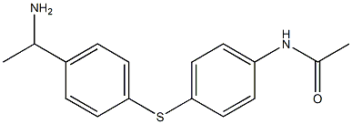 N-(4-{[4-(1-aminoethyl)phenyl]sulfanyl}phenyl)acetamide 结构式