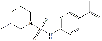 N-(4-acetylphenyl)-3-methylpiperidine-1-sulfonamide Structure