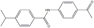 N-(4-acetylphenyl)-4-(propan-2-yl)benzamide Struktur