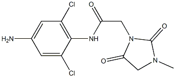 N-(4-amino-2,6-dichlorophenyl)-2-(3-methyl-2,5-dioxoimidazolidin-1-yl)acetamide