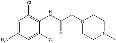 N-(4-amino-2,6-dichlorophenyl)-2-(4-methylpiperazin-1-yl)acetamide Struktur