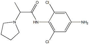 N-(4-amino-2,6-dichlorophenyl)-2-(pyrrolidin-1-yl)propanamide Structure