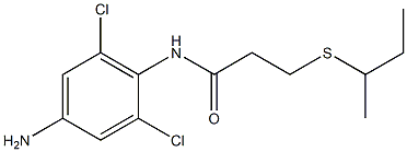 N-(4-amino-2,6-dichlorophenyl)-3-(butan-2-ylsulfanyl)propanamide|