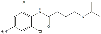 N-(4-amino-2,6-dichlorophenyl)-4-[methyl(propan-2-yl)amino]butanamide Structure