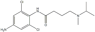 N-(4-amino-2,6-dichlorophenyl)-4-[methyl(propan-2-yl)amino]butanamide 结构式