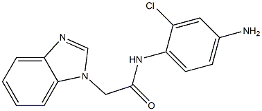 N-(4-amino-2-chlorophenyl)-2-(1H-1,3-benzodiazol-1-yl)acetamide 化学構造式