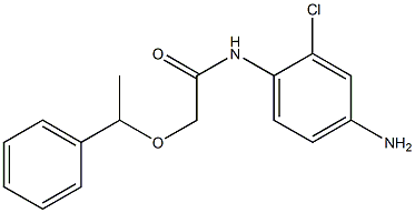 N-(4-amino-2-chlorophenyl)-2-(1-phenylethoxy)acetamide,,结构式