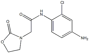 N-(4-amino-2-chlorophenyl)-2-(2-oxo-1,3-oxazolidin-3-yl)acetamide 结构式