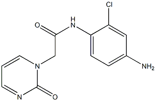 N-(4-amino-2-chlorophenyl)-2-(2-oxopyrimidin-1(2H)-yl)acetamide 化学構造式