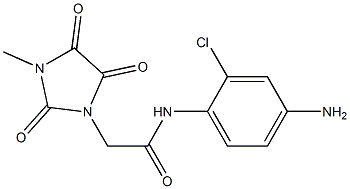 N-(4-amino-2-chlorophenyl)-2-(3-methyl-2,4,5-trioxoimidazolidin-1-yl)acetamide Structure