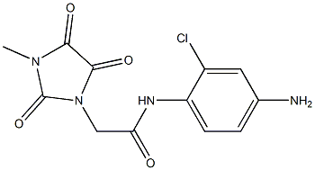 N-(4-amino-2-chlorophenyl)-2-(3-methyl-2,4,5-trioxoimidazolidin-1-yl)acetamide