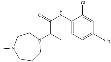 N-(4-amino-2-chlorophenyl)-2-(4-methyl-1,4-diazepan-1-yl)propanamide 结构式
