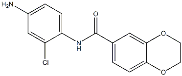 N-(4-amino-2-chlorophenyl)-2,3-dihydro-1,4-benzodioxine-6-carboxamide Struktur