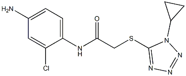 N-(4-amino-2-chlorophenyl)-2-[(1-cyclopropyl-1H-1,2,3,4-tetrazol-5-yl)sulfanyl]acetamide