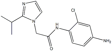 N-(4-amino-2-chlorophenyl)-2-[2-(propan-2-yl)-1H-imidazol-1-yl]acetamide,,结构式