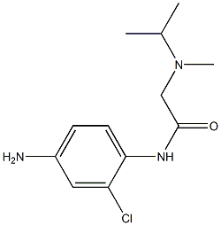 N-(4-amino-2-chlorophenyl)-2-[isopropyl(methyl)amino]acetamide Structure