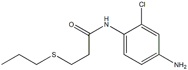 N-(4-amino-2-chlorophenyl)-3-(propylsulfanyl)propanamide|