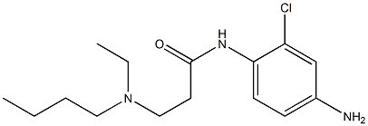 N-(4-amino-2-chlorophenyl)-3-[butyl(ethyl)amino]propanamide 结构式