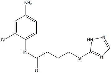 N-(4-amino-2-chlorophenyl)-4-(1H-1,2,4-triazol-5-ylsulfanyl)butanamide