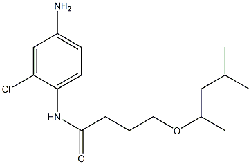 N-(4-amino-2-chlorophenyl)-4-[(4-methylpentan-2-yl)oxy]butanamide Struktur