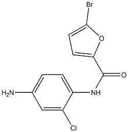 N-(4-amino-2-chlorophenyl)-5-bromo-2-furamide,,结构式