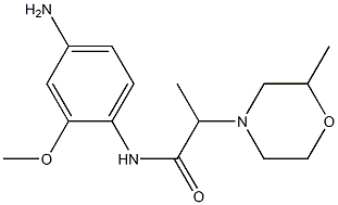 N-(4-amino-2-methoxyphenyl)-2-(2-methylmorpholin-4-yl)propanamide