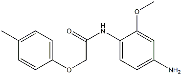 N-(4-amino-2-methoxyphenyl)-2-(4-methylphenoxy)acetamide,,结构式