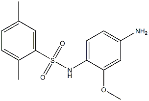 N-(4-amino-2-methoxyphenyl)-2,5-dimethylbenzene-1-sulfonamide 结构式