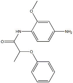 N-(4-amino-2-methoxyphenyl)-2-phenoxypropanamide,,结构式