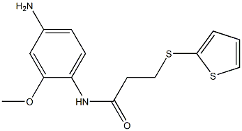 N-(4-amino-2-methoxyphenyl)-3-(thiophen-2-ylsulfanyl)propanamide