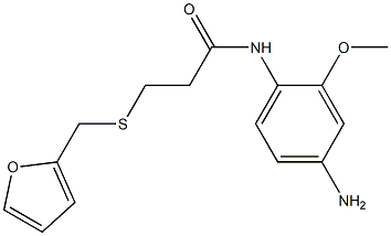 N-(4-amino-2-methoxyphenyl)-3-[(furan-2-ylmethyl)sulfanyl]propanamide