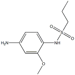 N-(4-amino-2-methoxyphenyl)propane-1-sulfonamide 结构式