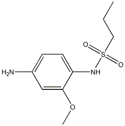 N-(4-amino-2-methoxyphenyl)propane-1-sulfonamide Struktur