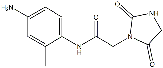 N-(4-amino-2-methylphenyl)-2-(2,5-dioxoimidazolidin-1-yl)acetamide Struktur