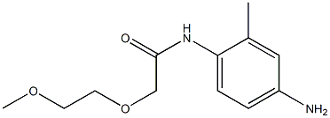 N-(4-amino-2-methylphenyl)-2-(2-methoxyethoxy)acetamide Struktur