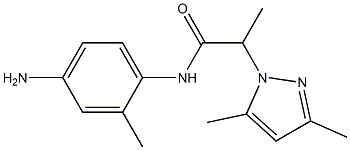 N-(4-amino-2-methylphenyl)-2-(3,5-dimethyl-1H-pyrazol-1-yl)propanamide Structure