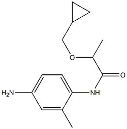 N-(4-amino-2-methylphenyl)-2-(cyclopropylmethoxy)propanamide Structure