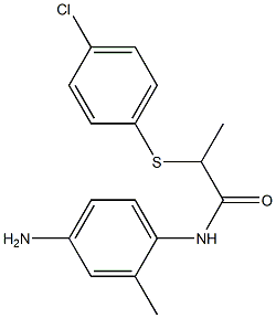 N-(4-amino-2-methylphenyl)-2-[(4-chlorophenyl)sulfanyl]propanamide Structure