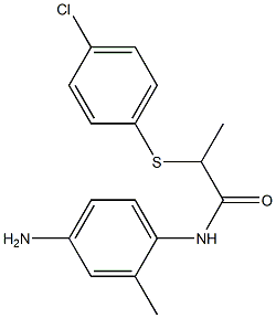 N-(4-amino-2-methylphenyl)-2-[(4-chlorophenyl)sulfanyl]propanamide