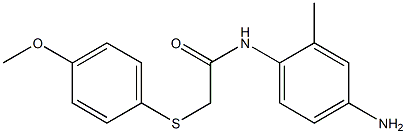 N-(4-amino-2-methylphenyl)-2-[(4-methoxyphenyl)sulfanyl]acetamide Structure