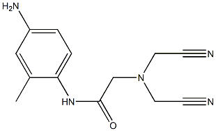 N-(4-amino-2-methylphenyl)-2-[bis(cyanomethyl)amino]acetamide 化学構造式