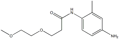 N-(4-amino-2-methylphenyl)-3-(2-methoxyethoxy)propanamide Struktur