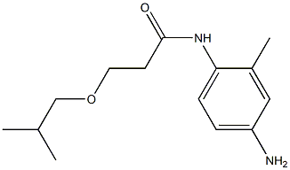 N-(4-amino-2-methylphenyl)-3-(2-methylpropoxy)propanamide Struktur