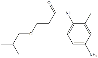 N-(4-amino-2-methylphenyl)-3-(2-methylpropoxy)propanamide 结构式