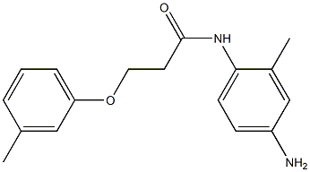 N-(4-amino-2-methylphenyl)-3-(3-methylphenoxy)propanamide 化学構造式